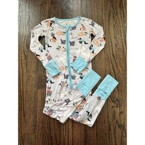 Little Sleepies Zippy 2T Cool Cats Blue